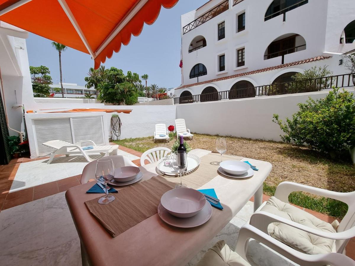 Casa Teide, Ground Floor Apartment Parque Santiago 1, Heated Pool, 100 M To Sea And Beach, Wifi Playa de las Americas  Bagian luar foto